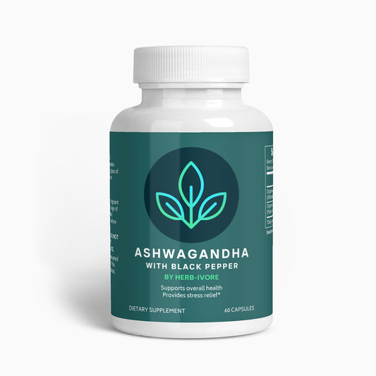 Ashwagandha Capsules (with Black Pepper)